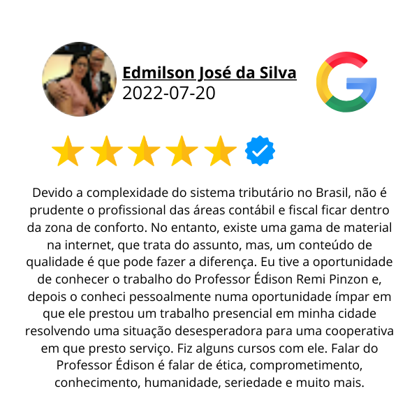 Avaliação Google 13 — aluno do Prof. Pinzon